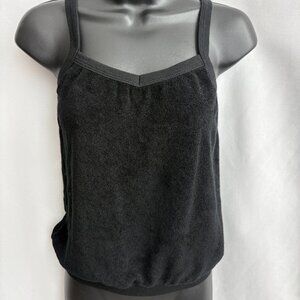 Perfectwhitetee Loveshack Loop Terry Tank Top Black Size S Cotton Basics Cute